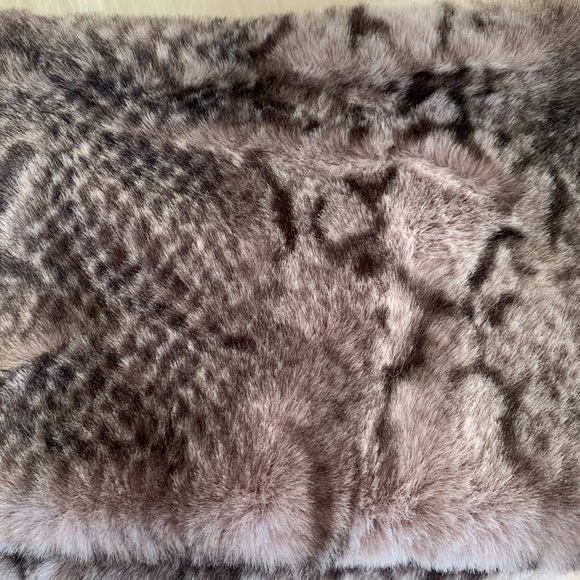 LAST ONE! Python Print Fur Twisted Tube Scarf - Picture 4 of 5